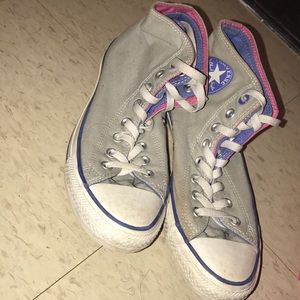 Grey Converse All Stars